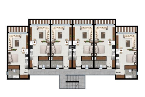 پنت هاس در  Famagusta ، ترکیه 2 خوابه ، 180 متر مربع.  شماره 222145 - 26
