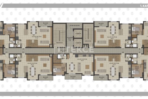 2+1 Lägenhet  i Antalya, Turkiet Nr. 222146 - 13