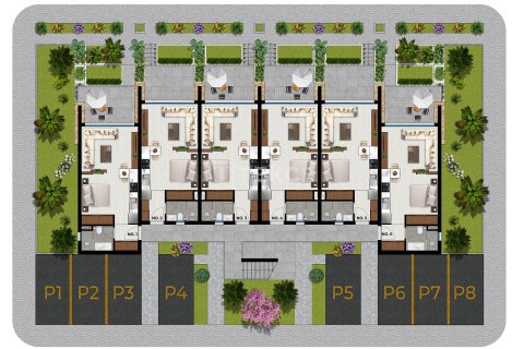 پنت هاس در Famagusta ، ترکیه 1 خوابه ، 115 متر مربع. شماره 222143 - 24