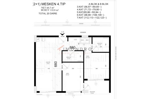 3+1 Lejlighed i Aksu, Antalya, Tyrkiet Nr. 212969 - 21