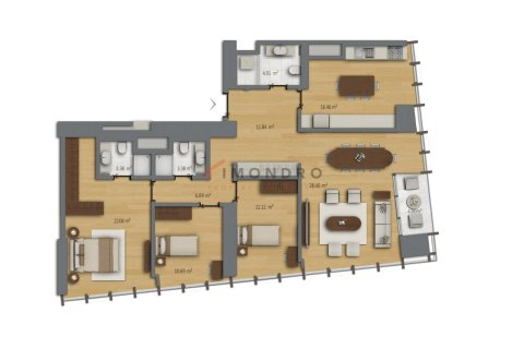 4+1 Leilighet  i Sisli, Istanbul, Tyrkia Nr. 216288 - 15