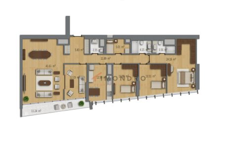 1+1 Wohnung  in Sisli, Istanbul, Türkei Nr. 216285 - 16
