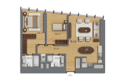 1+1 Wohnung  in Sisli, Istanbul, Türkei Nr. 216285 - 10