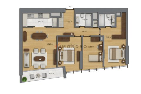 1+1 Wohnung  in Sisli, Istanbul, Türkei Nr. 216285 - 14