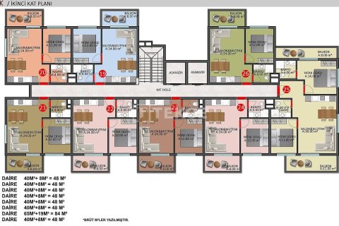 Продажа квартиры в Аланье, Анталье, Турция 2+1, 85м2, №216283 – фото 28