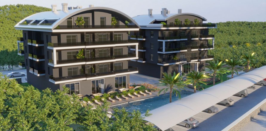 1+1 Leilighet  i Oba, Antalya, Tyrkia Nr. 98342