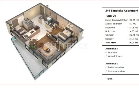 2+1 Penthouse i Antalya, Tyrkiet Nr. 215048 - 25
