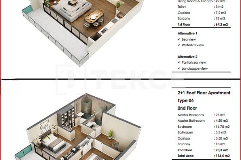 2+1 Penthouse i Antalya, Tyrkiet Nr. 215048 - 30