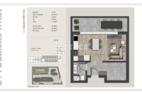 2+1 Wohnung  in Aksu, Antalya, Türkei Nr. 226437 - 20