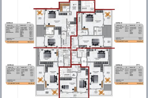 Dubleks daire  3+1  Alanya, Antalya, Türkiye №226435 - 21