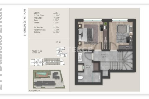 2+1 Wohnung  in Aksu, Antalya, Türkei Nr. 226438 - 21