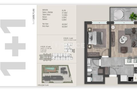 2+1 Wohnung  in Aksu, Antalya, Türkei Nr. 226438 - 18