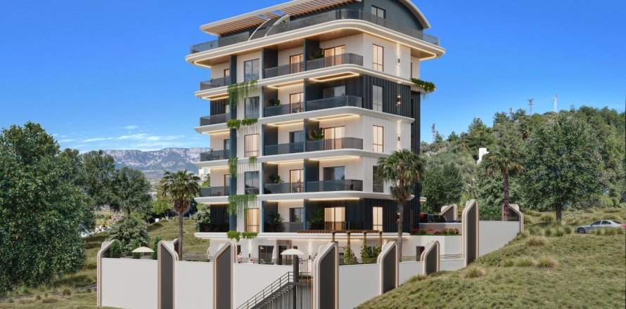 1+0 Leilighet  i Kargicak, Alanya, Antalya, Tyrkia Nr. 237591