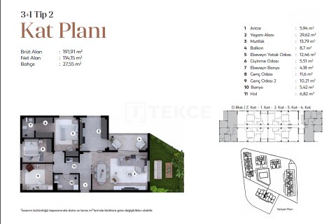 1+1 Leilighet  i Bursa, Tyrkia Nr. 216092 - 23