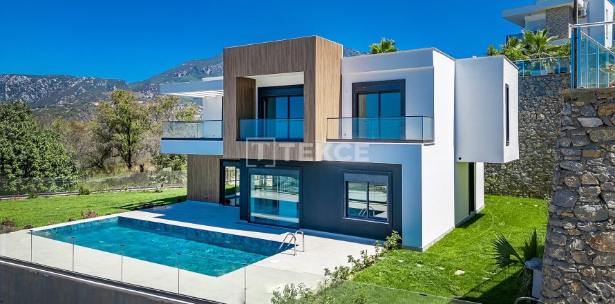 4+1 Villa i Alanya, Antalya, Tyrkiet Nr. 216096