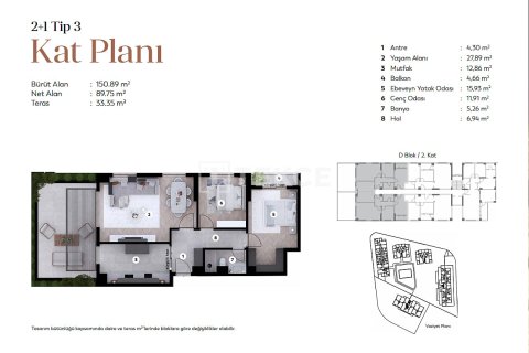 3+1 Lägenhet i Bursa, Turkiet Nr. 216094 - 20