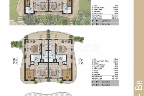 3+1 Villa i Girne, Nr. 219743 - 7