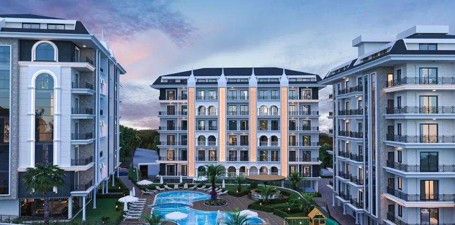 1+1 Lägenhet  i Alanya, Antalya, Turkiet Nr. 220416