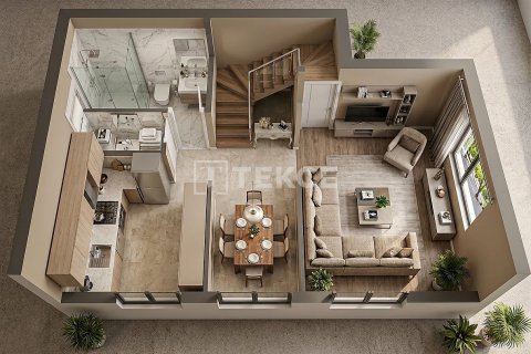 3+1 Villa i Fethiye, Mugla, Turkiet Nr. 238075 - 8