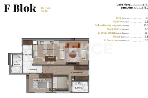 Продажа квартиры в Стамбуле, Турция 4+1, 234м2, №215391 – фото 13