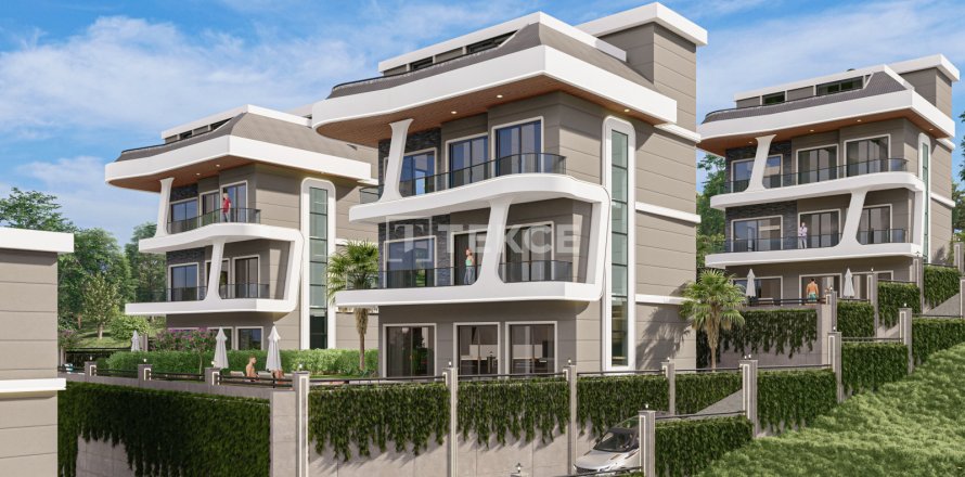 4+1 Villa i Alanya, Antalya, Turkiet Nr. 88008