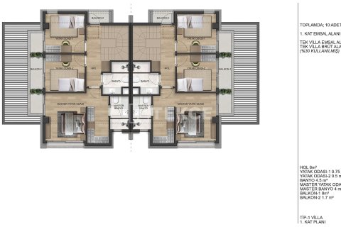 Villa  3+1  Antalya, Türkiye №228548 - 16
