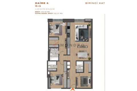 Продажа квартиры в Сарыере, Стамбуле, Турция 2+1, 139м2, №212878 – фото 10