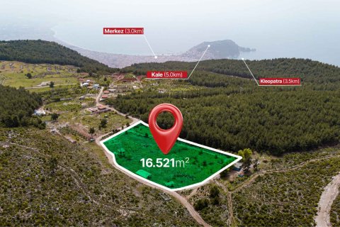 زمین در Alanya ، ترکیه 16521 متر مربع. شماره 216942 - 8