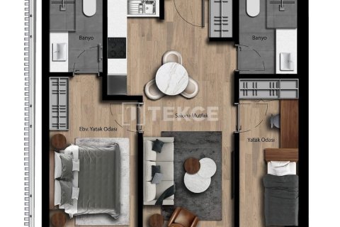 Продажа квартиры в Стамбуле, Турция 1+1, 75м2, №217172 – фото 16