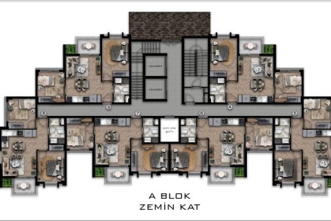 Penthouse for sale in Okurcalar, Alanya, Antalya, Turkey, 62m2, No. 94298 – photo 25