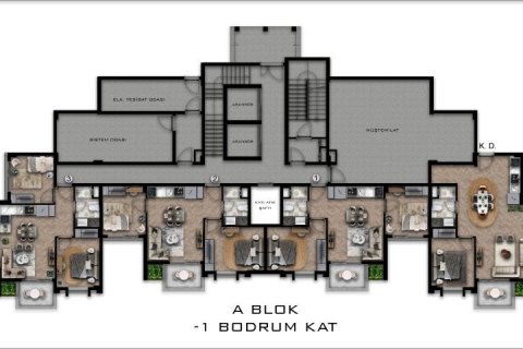 Penthouse for sale in Okurcalar, Alanya, Antalya, Turkey, 62m2, No. 94298 – photo 24