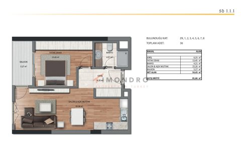 2+1 Lägenhet i Küçükçekmece, Istanbul, istanbul, Turkiet Nr. 221370 - 22