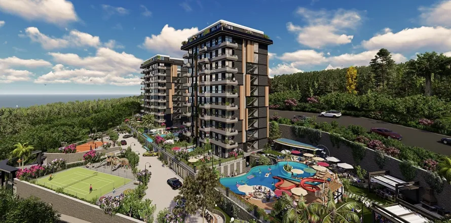 1+1 Leilighet  i Alanya, Antalya, Tyrkia Nr. 223673