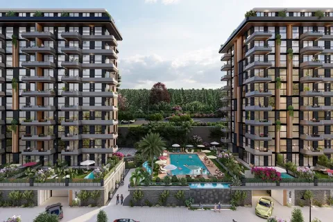 1+1 Leilighet  i Alanya, Antalya, Tyrkia Nr. 223673 - 2