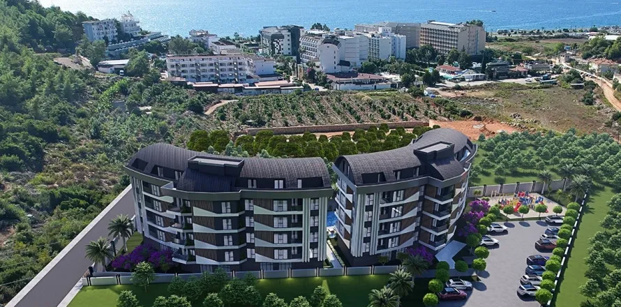 1+1 Lejlighed i Alanya, Antalya, Tyrkiet Nr. 223677