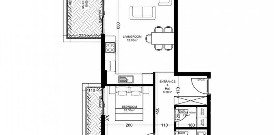 2+1 Leilighet i Yekta Golden Valley, Oba, Antalya, Tyrkia Nr. 101740