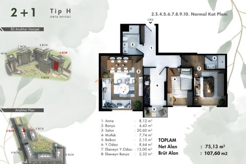 5+1 Leilighet i Eyup, Istanbul, Tyrkia Nr. 213016 - 25