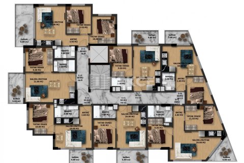 Daire 2+1 Alanya, Antalya, Türkiye №44093 - 2