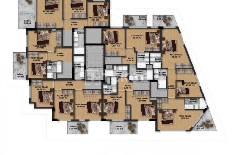 Продажа пентхауса в Аланье, Анталье, Турция 3+1, 180м2, №44096 – фото 5
