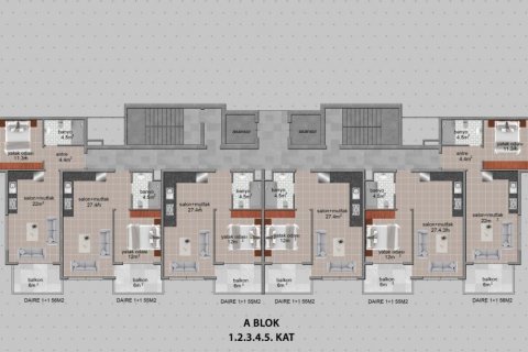 Leilighet i Avsallar, Antalya, Tyrkia Nr. 104596 - 16