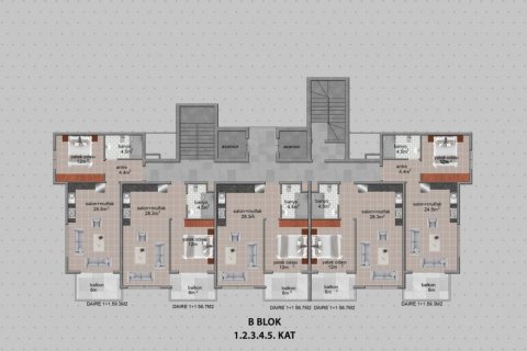 Leilighet i Avsallar, Antalya, Tyrkia Nr. 104596 - 21