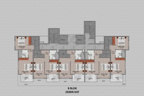 Leilighet i Avsallar, Antalya, Tyrkia Nr. 104596 - 20