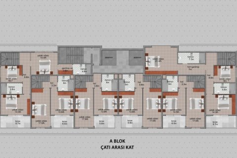 Leilighet i Avsallar, Antalya, Tyrkia Nr. 104596 - 18