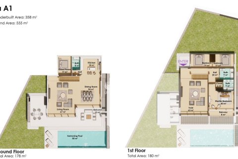 4+1 Villa in Alanya, Antalya, Türkei Nr. 87695 - 19