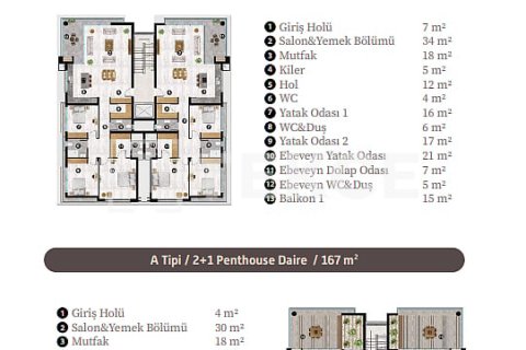2+1 Lägenhet  i Lefkosha,  Nr. 212802 - 26