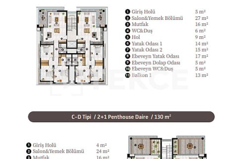 2+1 Lägenhet  i Lefkosha,  Nr. 212802 - 28