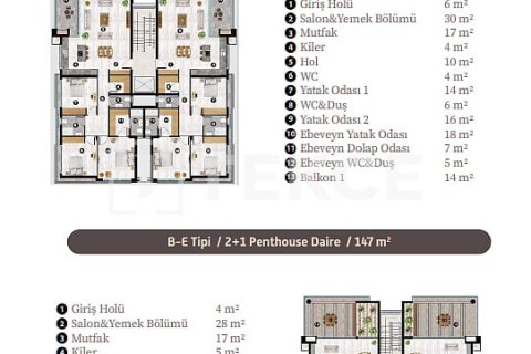 2+1 Lägenhet  i Lefkosha,  Nr. 212802 - 27