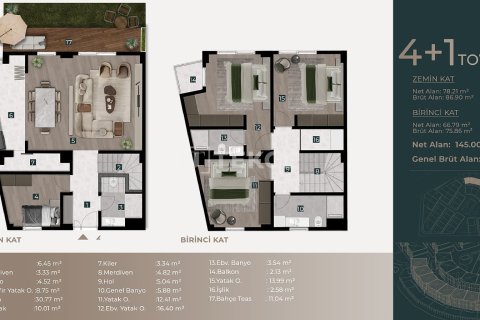5+1 Villa i Pendik, Istanbul, Tyrkia Nr. 227713 - 20