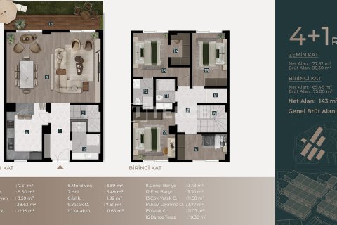 5+1 Villa i Pendik, Istanbul, Tyrkia Nr. 227713 - 22