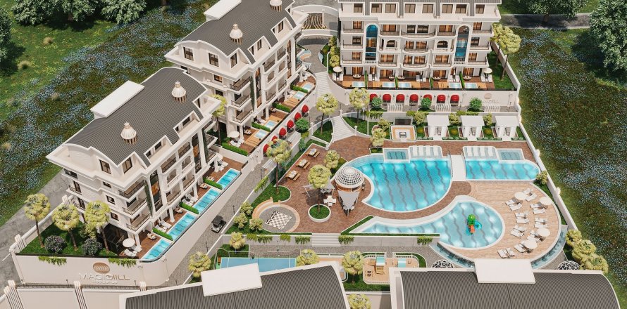 Daire 1+1 Alanya, Antalya, Türkiye №211406